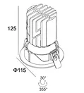 downlight recessed adjustable new design